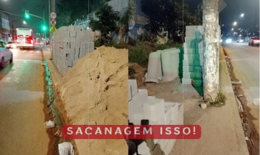 Desrespeito geral em obras da escola Olavo Hansen, na região do Jardim Lisboa. Leia e entenda!